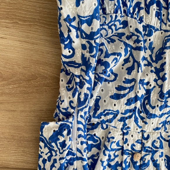 ZARA EYELET PRINTED MIDI DRESS XL - Picture 7 of 11